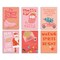 Trendy Pink Christmas Greeting Cards Boxed Set – 24 Modern Holiday Notecards Featuring 6 Fun and Festive Designs, Perfect for Spreading Cheer with Style and Humor